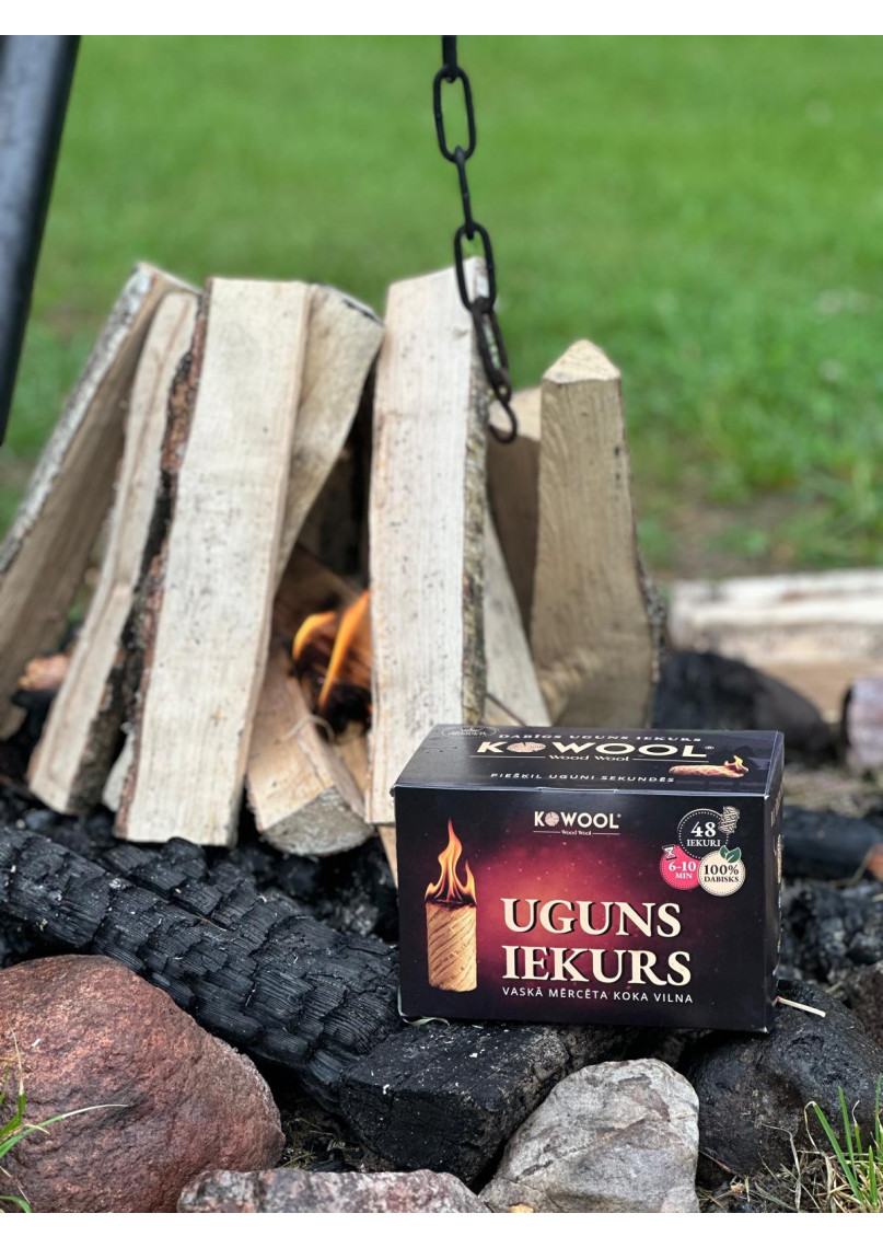 Uguns-Iekurs-Vaskā-Mērcēta-Koka-Vilna-2kg-150gab